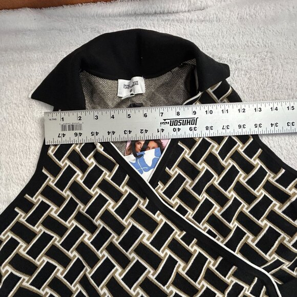 Diane Von Furstenberg for Target Vintage Weave Knit Midi Wrap Dress XXL New - Picture 6 of 9